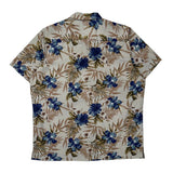 28 Palms Floral Hawaiian Shirt - Large Multicoloured Cotton