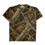 Shadow Branch Brand Camo Mossy Oak Camo T-Shirt - Large Camo Cotton Blend