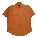 Blake Ralph Lauren Short Sleeve Shirt - Large Orange Cotton