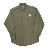 Steelers Lee Sport Nfl Denim Shirt - Medium Green Cotton