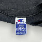 Champion Sweatshirt - XL Black Cotton Blend