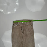 501 Levis Jeans - 30W 29L Brown Cotton