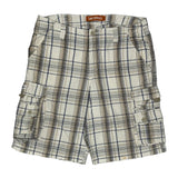 Lee Checked Cargo Shorts - 35W 11L Beige Cotton