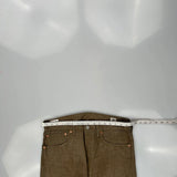 Levis 501 Jeans - 34W 30L Brown Cotton