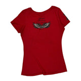 Thunder Mountain Harley Davidson T-Shirt - Large Red Cotton