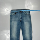 501 Levis Jeans - 36W 34L Light Wash Cotton