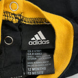 Age 12 Months Pittsburgh Baseball Adidas Top - 4XS Black Cotton