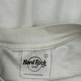 Hard Rock Cafe Graphic T-Shirt - Large White Cotton