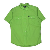 Polo By Ralph Lauren Short Sleeve Shirt - Large Green Cotton