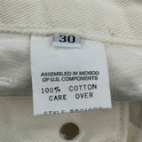 Guess Jeans - 30W UK 10 White Cotton