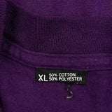 Single Stitch 90S Blank Unbranded T-Shirt - XL Purple Cotton Blend