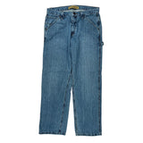 Lee Double Knee Carpenter Jeans - 34W 31L Blue Denim