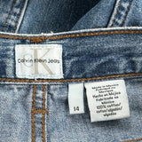 Calvin Klein Jeans - 32W UK 12 Blue Cotton