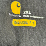 Carhartt 1/4 Zip - 2XL Black Cotton