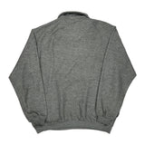 House Of Harley Davidson 1/4 Zip - Large Grey Cotton