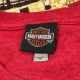 San Antonio, Tx Harley Davidson Graphic T-Shirt - XL Red Cotton