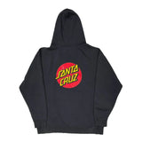 Santa Cruz Hoodie - XL Black Cotton Blend