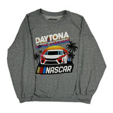 Daytona International Speedway Nascar Graphic Sweatshirt - Small Grey Cotton