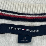 Tommy Hilfiger Striped Sweater - Medium Navy Cotton