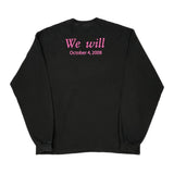 Susan G. Komen Race For The Cure Chase Authentics Graphic Long Sleeve T-Shirt - XL Black Cotton