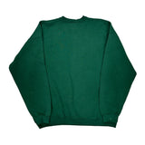 Made In USA Mickey Mouse Hanes Graphic Sweatshirt - Large Green Cotton Blend