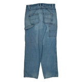 Steve & Barry Carpenter Pants - 34W 32L Light Wash Cotton