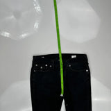 True Religion Flared Jeans - 33W US 8 Black Cotton