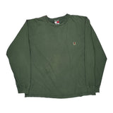 Tommy Hilfiger Long Sleeve T-Shirt - 2XL Green Cotton