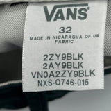 Vans Chino Shorts - 30W 9L Black Cotton
