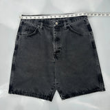 Wrangler Denim Shorts - 32W 9L Grey Cotton