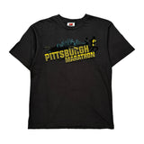 Pittsburgh Marathon Nike Graphic T-Shirt - Medium Black Cotton