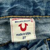 True Religion Mini Denim Shorts - 30W US 2 Blue Cotton