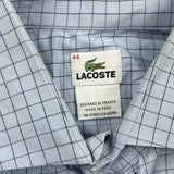 Lacoste Checked Shirt - XL Blue Cotton