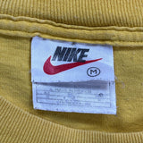 Nike T-Shirt - Medium Yellow Cotton