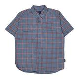 Patagonia Checked Short Sleeve Shirt - Medium Red Cotton
