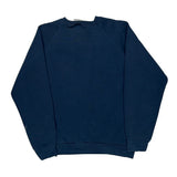 Fruit Of The Loom Blank Sweatshirt - Large Navy Cotton Blend