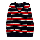 Tommy Hilfiger Striped Jumper - Medium Navy Cotton