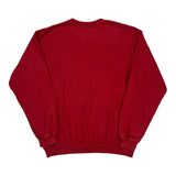 Timberland Spellout Sweatshirt - Large Red Cotton