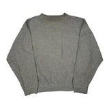 Chaps Ralph Lauren Spellout Sweatshirt - Large Gray Cotton