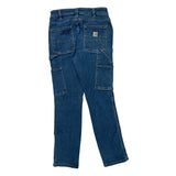 Carhartt Double Knee Carpenter Jeans - 26W UK 6 Blue Denim