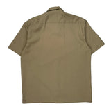 Flex Dickies Short Sleeve Shirt - Large Beige Cotton Blend