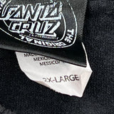 Santa Cruz Graphic T-Shirt - 2XL Black Cotton