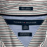 Tommy Hilfiger Striped Shirt - 2XL Black & White Cotton
