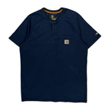 Carhartt T-Shirt - Medium Navy Cotton