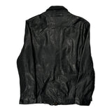 Nautica Leather Jacket - Medium Black Leather
