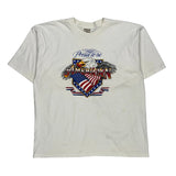 Patriotic Anvil Graphic T-Shirt - 2XL White Cotton