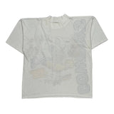 Dallas Cowboys Starter Graphic T-Shirt - Large White Cotton