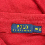 Polo By Ralph Lauren Long Sleeve Polo Shirt - 2XL Red Cotton