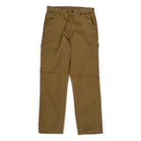 Wrangler Carpenter Trousers - 30W 32L Brown Cotton