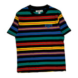 Guess Striped T-Shirt - Large Multicoloured Cotton
